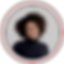 image of person in a circle facing the camera. There is a red circle round the image.